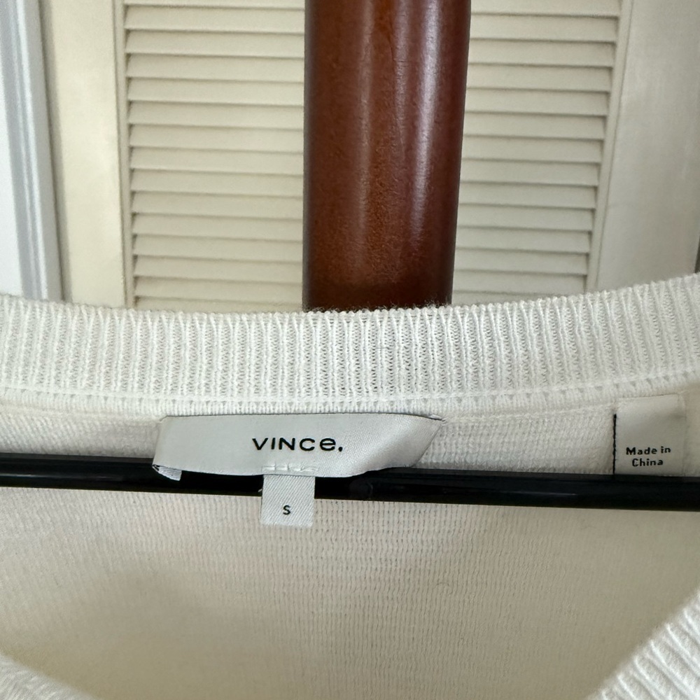 Vince Ivory Knit Top